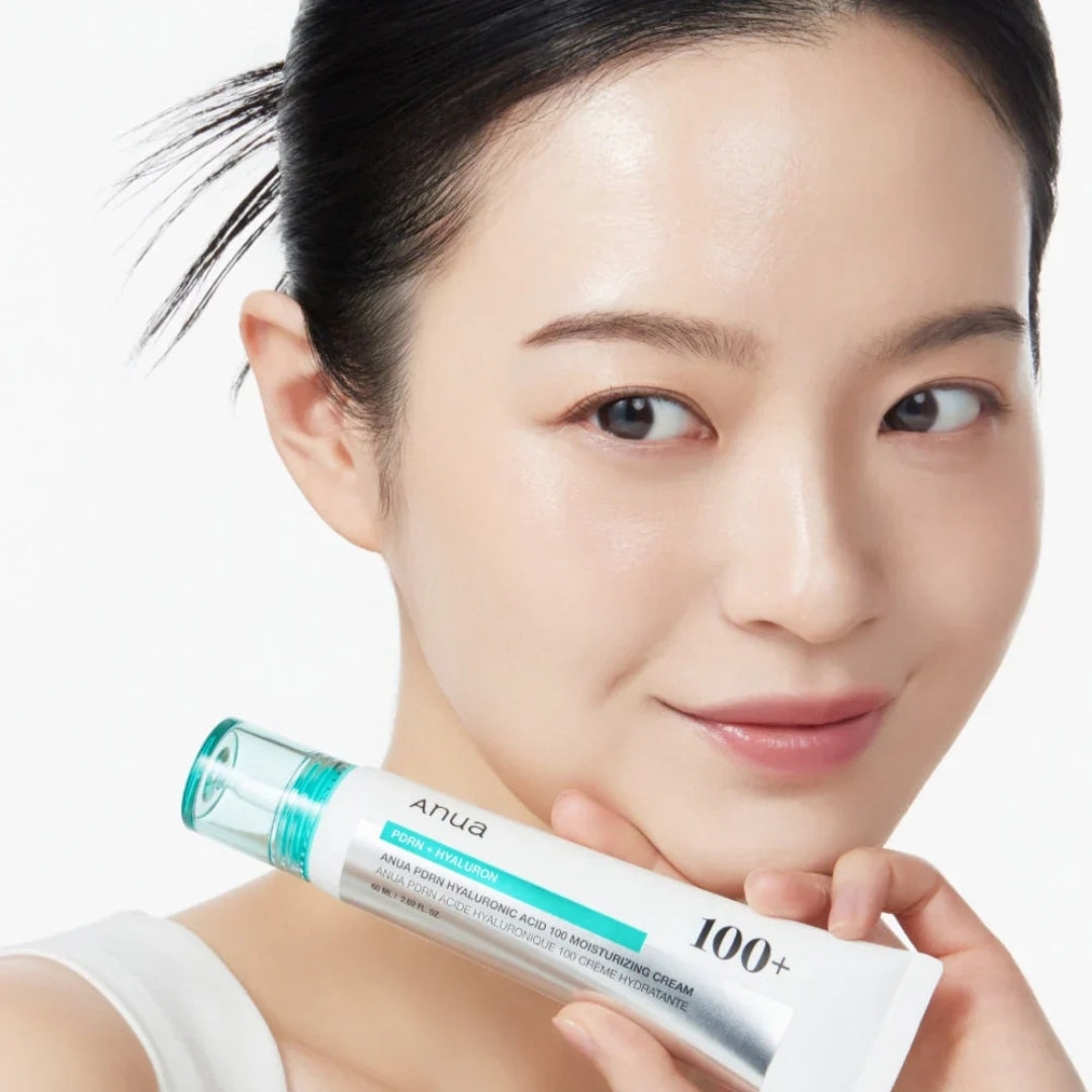 Anua PDRN 100 Moisturizing Cream ingredient and usage detail, barrier-repair moisturiser