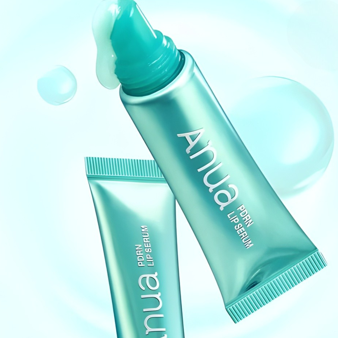 Anua PDRN Lip Serum tube front label detail, glossy hydrating lip treatment