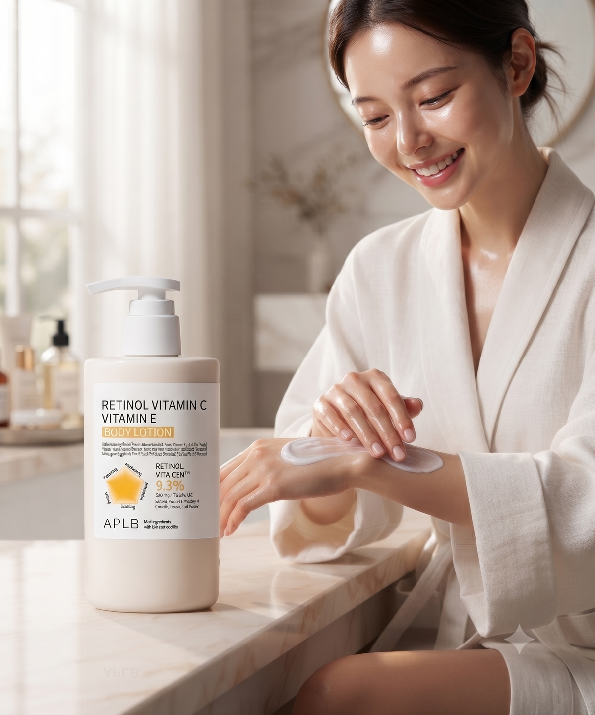 APLB Retinol + Vitamin C + E Firming Body Lotion - APLB Body Care at Lamya Beauty