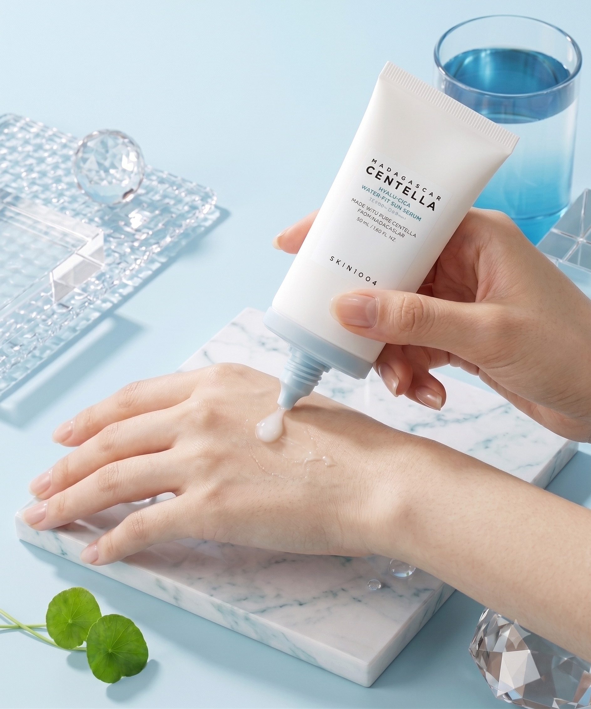 SKIN1004 Madagascar Centella Hyalu-Cica Water-Fit Sun Serum SPF50+ - SKIN1004 Skincare at Lamya Beauty